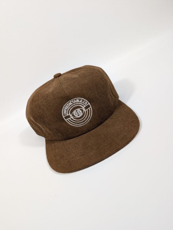 Corduroy 5 Panel Flat Brim Hat - Image 3