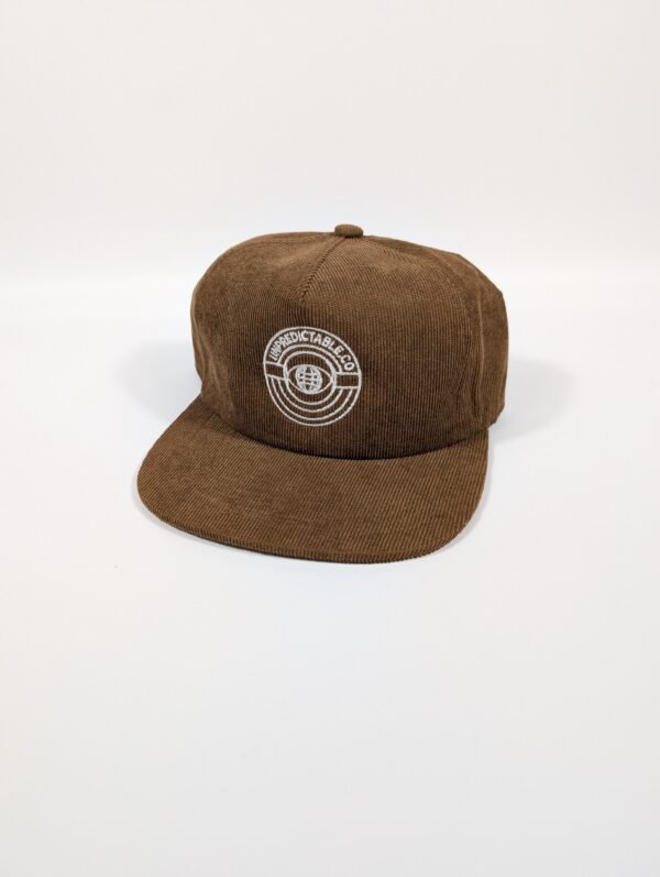 Corduroy 5 Panel Flat Brim Hat - Image 2