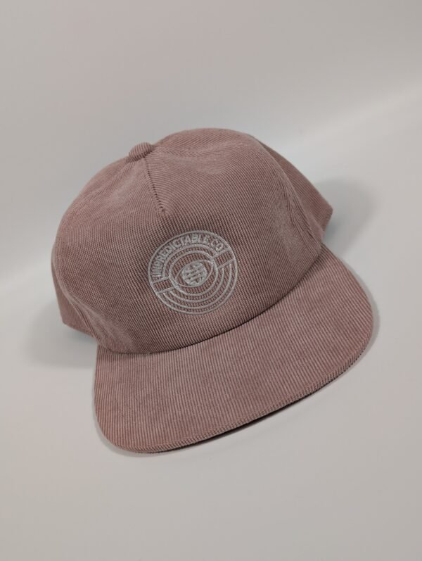 Corduroy 5 Panel Flat Brim Hat - Image 6