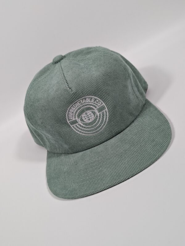Corduroy 5 Panel Flat Brim Hat - Image 5